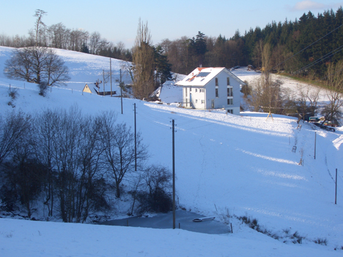 Steckenbühlhof - Schnee im Frühling